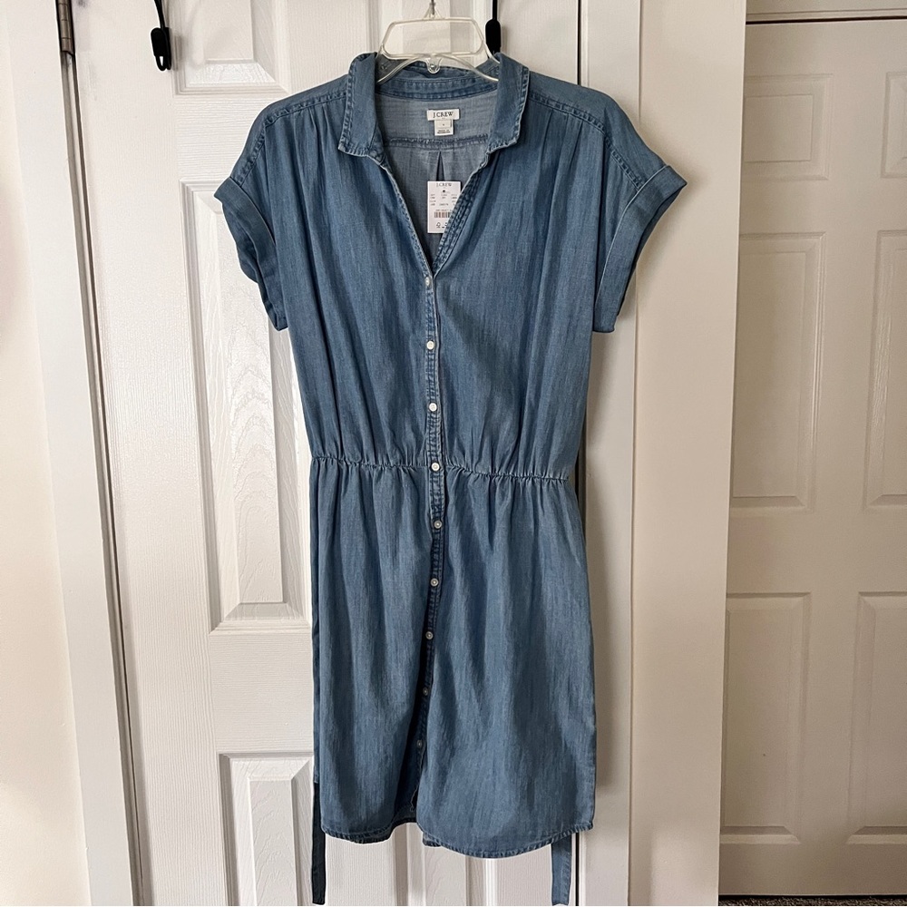 NWT J Crew Chambray Dress